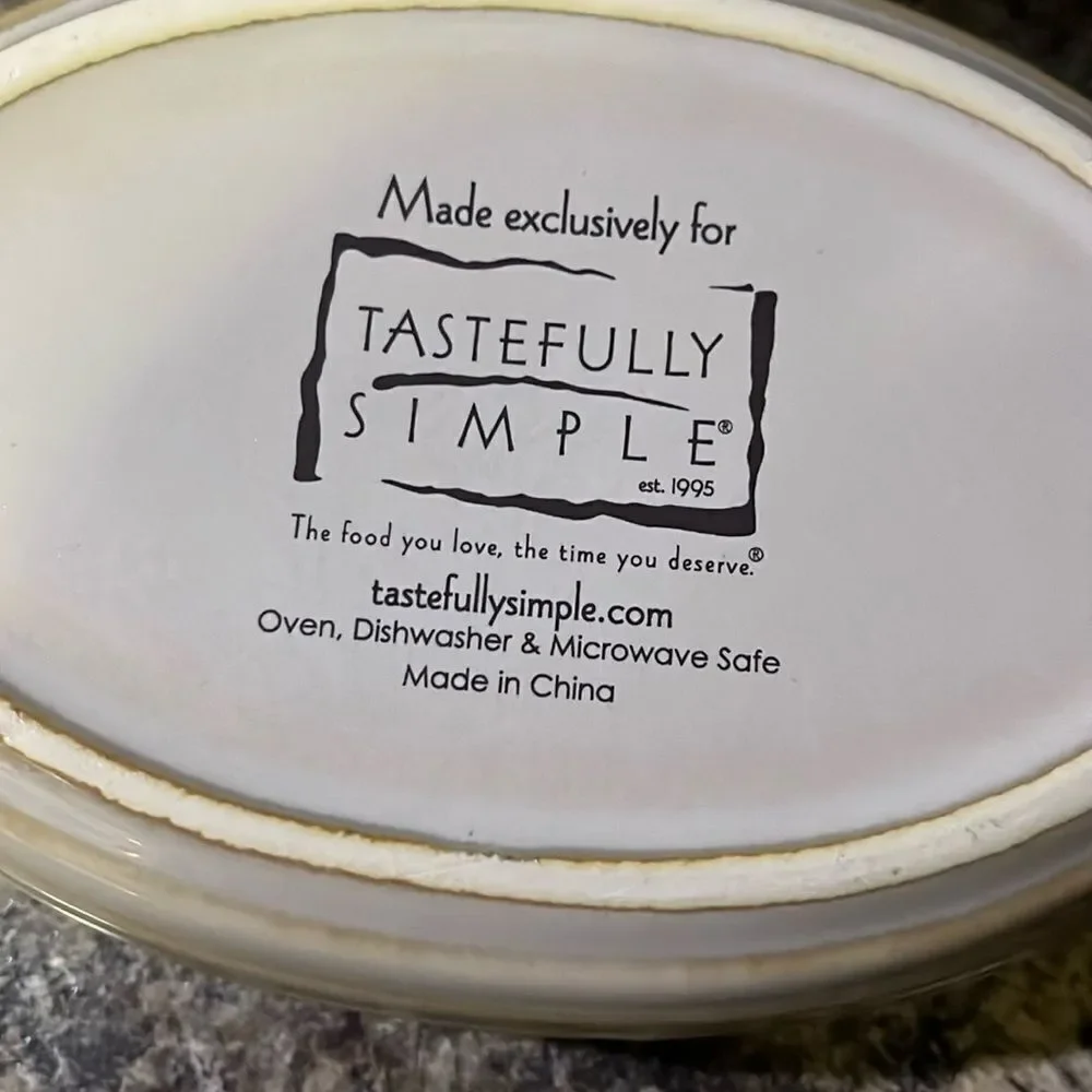TASTEFULLY SIMPLE OVAL DIP CROCK